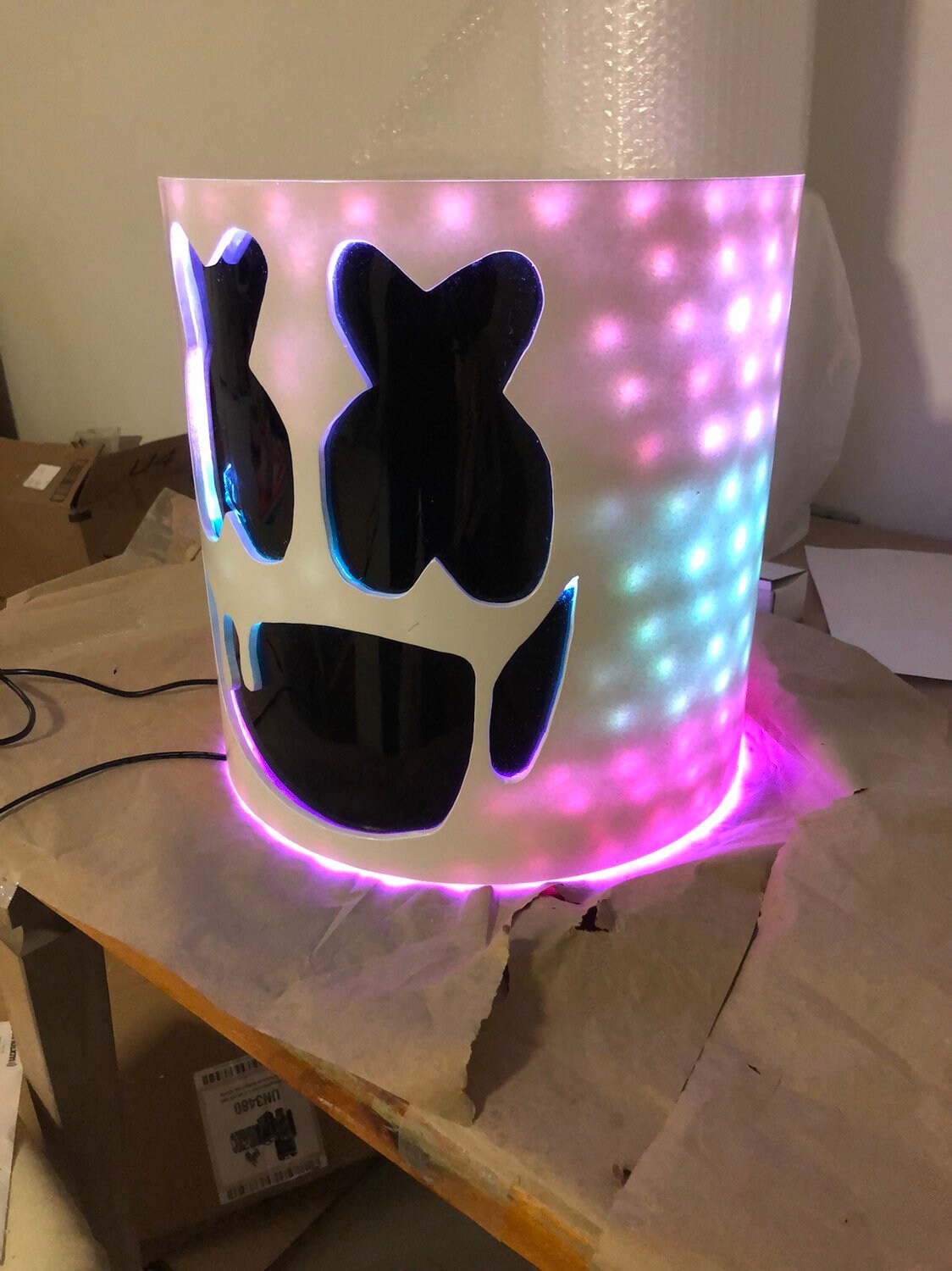 Slushii Marshmellow LED Helmet V2