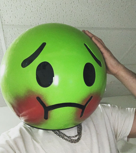 Nauseous Emoji Helmet