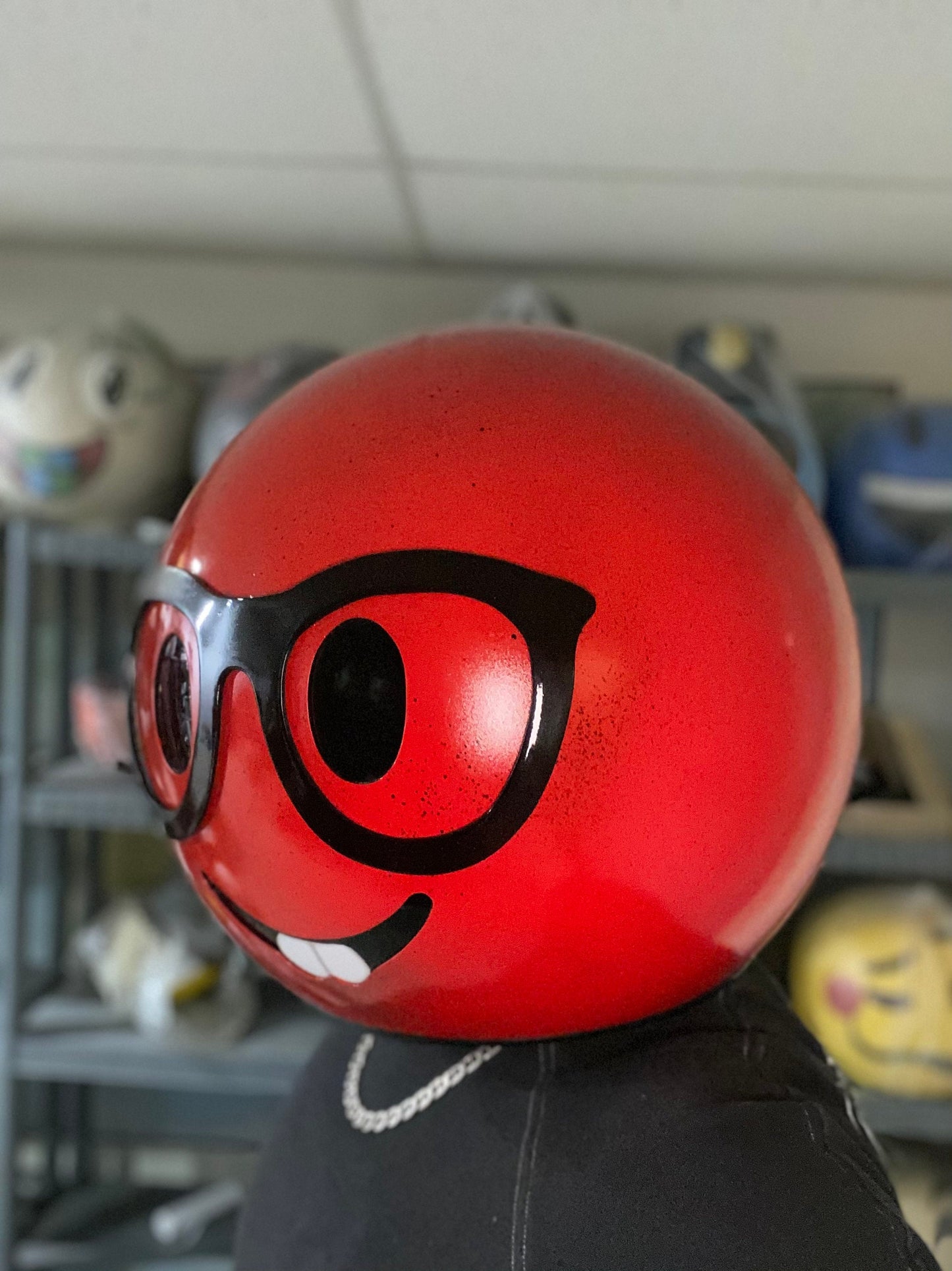 Nerd Emoji Dj Helmet