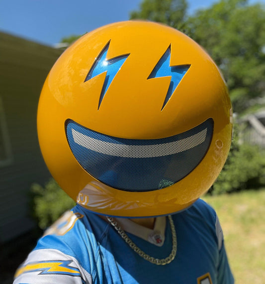 LA Chargers Themed helmet